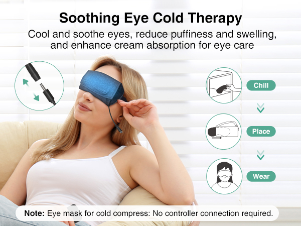 Heated eye mask