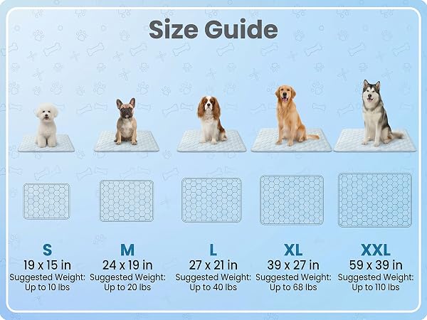 Dog Cooling Mat for Large Dogs,Washable Self Cooling Pet Pad with Non Slip Bottom