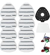 Triangule Flat Mop Replacement Pads, Spin Mop Pad Replacement, 8 Pack Mop Refill Pads, 1 Mop Base...