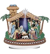 Tontut 5D Diamond Art Painting Kit Ornament, Religious Picture DIY Desktop Special Shape Decorati...