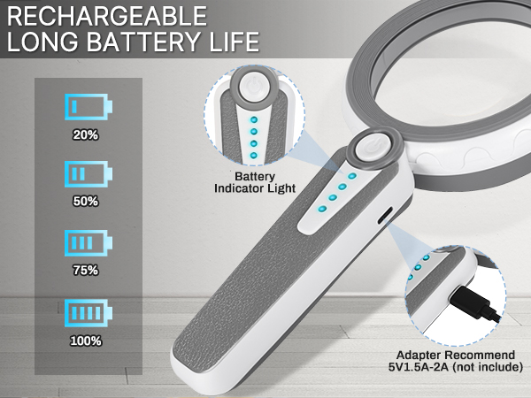 reading glasses with lights