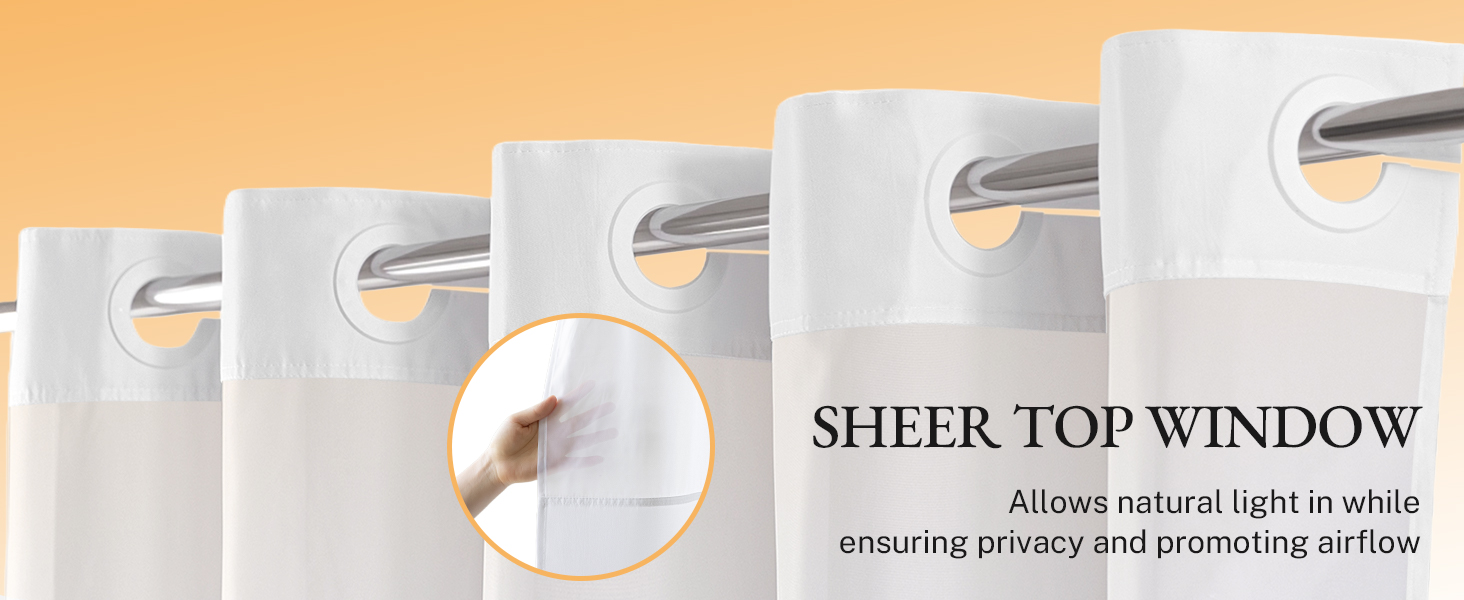 shower curtain with window