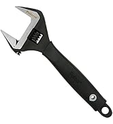 Proferred Plumbing Adjustable Wrench, Black Phosphate Finish, 4 Available Size Options 6-inch, 8-...