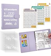 Antner 100 Envelopes Challenge Binder Savings Challenges Book to Save $5,050 and $500 and $10,000...
