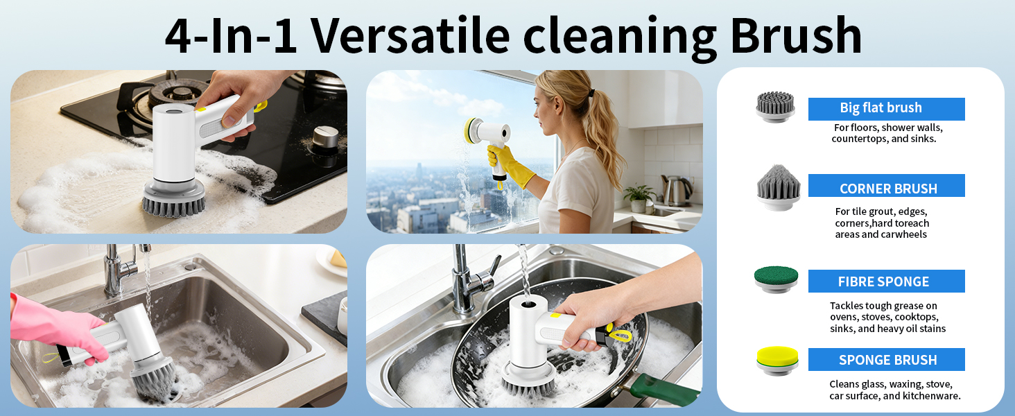 leebein electric spin scrubber