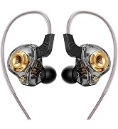 Wired Gaming Earbuds in-Ear Headphones HiFi Game Head Phones in Ear Monitors Deep Bass Sound Wire...