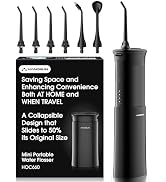 Hangsun Water Flosser Cordless, Portable Mini Oral Irrigator, Rechargeable Electric Dental Flosse...