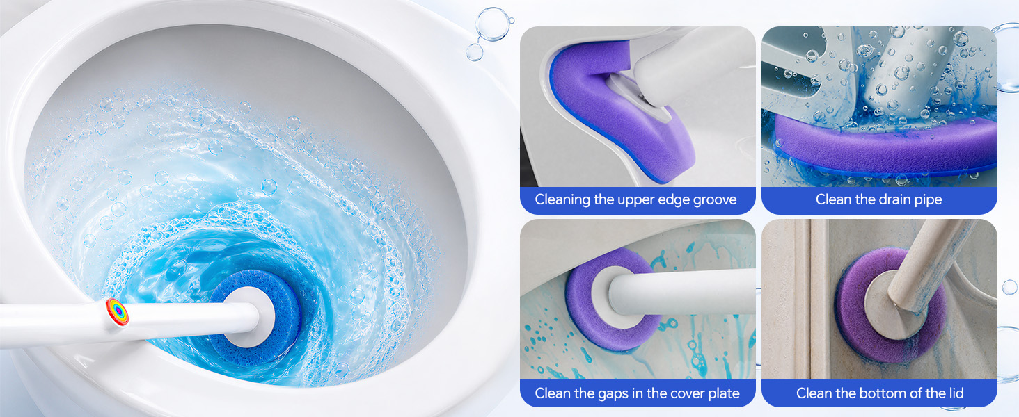 Deep cleaning toilet