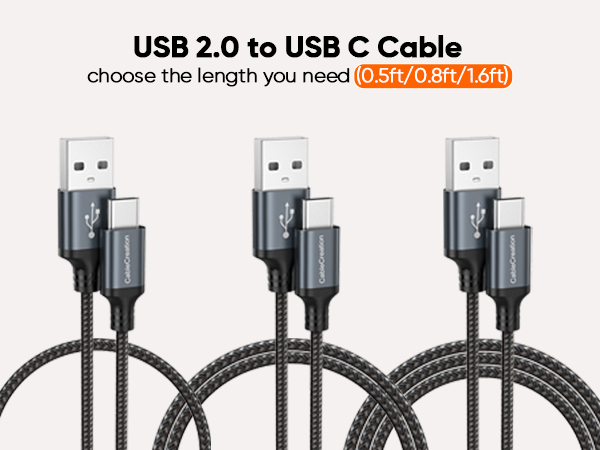 USB to usb c cable short