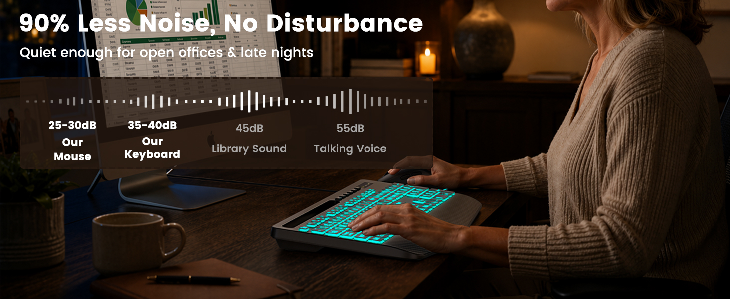Silent keyboard