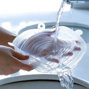 reusable food cover; stretchable food cover; kitchen gadgets; snapware lids replacement;