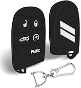 Mild East for Dodge Car Key Cover, Silicone Key Fob Cover Compatible with Dodge Dart Durango Gran...