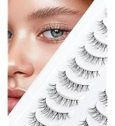 Lashes Natural Look False Lashes Wispy Eye Lashes Natural Fake Eyelashes Small Lashes Volume Lash...