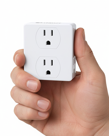Outlets Extender Adapter with 6 AC Power Sockets