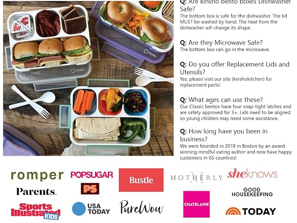 bento lunch box snack containers