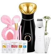 Colorfarm Facial Steamer Nano Ionic: Face Steamer Home Spa Kit Deep Cleaning Unclogs Pores Sinuse...