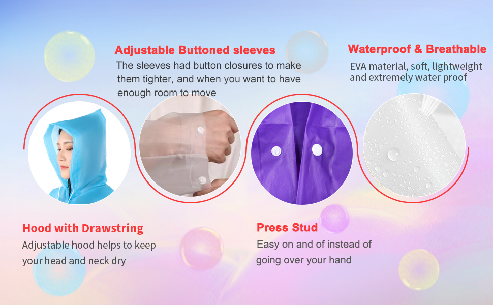 rain ponchos for adults