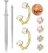 QWALIT Piercing Taper Threadless Insertion Tool - Titanium Labret Pin 16g, 18g, 20g