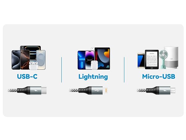5 in 1 Multi Charging Cable
