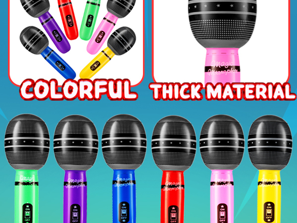 inflatable microphone karaoke party decorations fake microphones prop microphoneblow up microphone