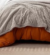 Westinghouse Heated Throw Blanket, Soft Flannel Sherpa Electric Blanket with 6 Heating Levels & 2...