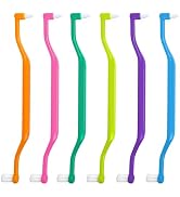 Ceonam 6 Pieces 2-in-1 Toothbrush with Interdental and Wisdom Teeth Brush Heads for Comprehensive...