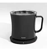 hurkins Smug, up to 149? Coffee Mug Warmer & Mug & pctg Lid Set, self Heated Cup with Wireless Ch...