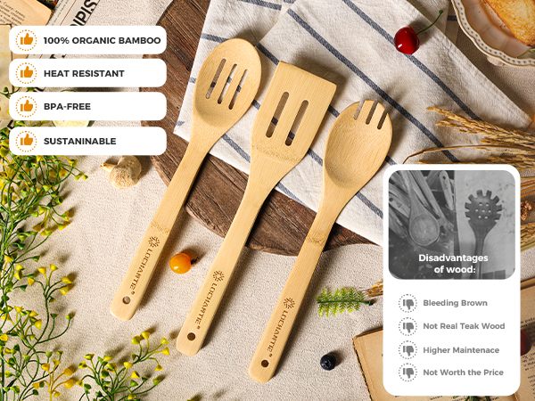 wooden spoons for cooking