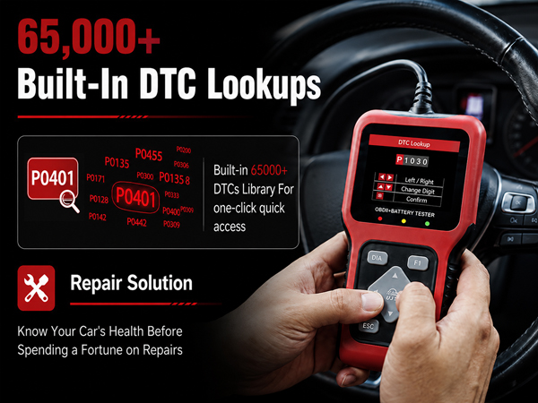 UJS TesGo OBD2 Scanner and Battery Tester