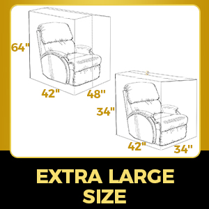 extra large size bag cover store storage furniture moving plastic protector armchair recliner chair