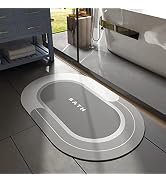 MontVoo Bath Mat-Bathroom Mat Bathroom Rug Absorbent Non Slip Quick Dry Stain Resistant Bath Mat ...