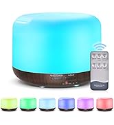 Marchred 300ML Essential Oil Diffuser with Remote Control,Ultrasonic Aromatherapy Air Diffuser Hu...
