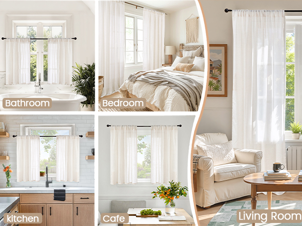home decor linen curtains