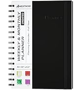 Undated Monthly and Weekly Planner - 12 Month Calendar Planner Notebook with Week Days - Hardcove...