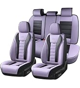 Coverado Car Seat Covers Full Set, Seat Covers for Cars, Front Seat Covers and Back Seat Cover Wa...