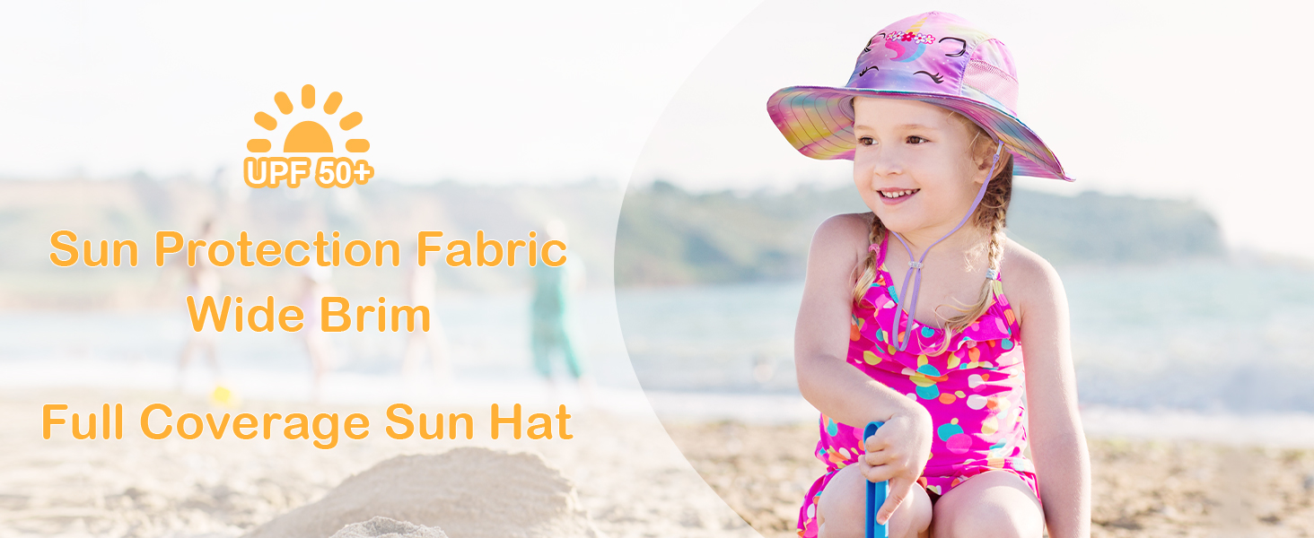 kids girls beach hat