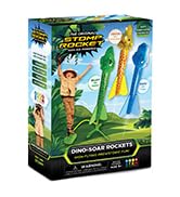 Stomp Rocket Dino-Soar Rocket Launcher for Kids - 3 Dinosaur-Themed Rockets - Fun Backyard & Outd...