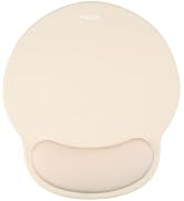 MOSISO Mouse Pad with Wrist Rest, Circle Curved Ergonomic Mouse Pad with Soft Cloth&Raised Memory...