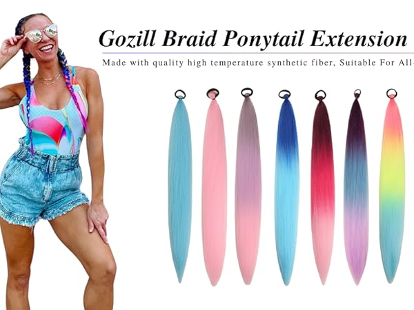 braid ponytail extensions