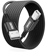 FEMORO Printer Cable 10 Feet Long, USB 2.0 A to Type B High Speed Scanner Cord, Compatible for Co...