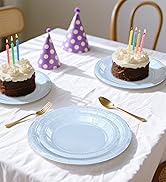 iridescent light blue paper plates disposable holographic glitter party plates dinner dessert plates
