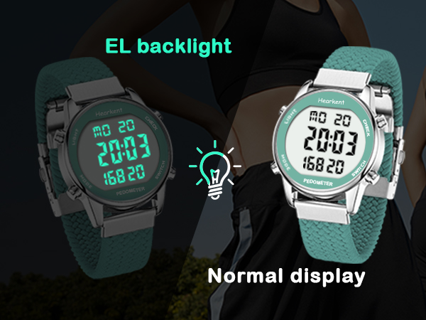 pedometer with backlight