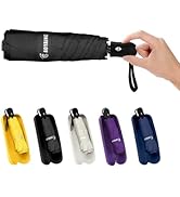 GAOYAING Small Mini Umbrella For Travel With Case, Automatic Compact UV Umbrella Protection Sun, ...