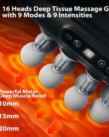 massage gun deep tissue,16 head massage gun, massage gun