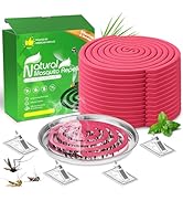 Extra Strong Mosquito Repellent Coils, 28 Pack Large Outdoor Coils for Patios and Camping, DEET F...