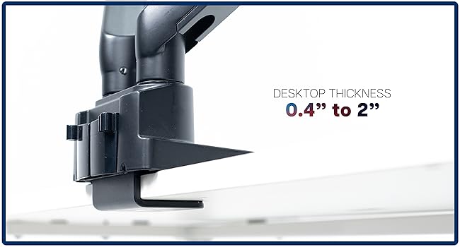 MECHANICAL SPRING DESK MOUNT DUAL MONITOR DESK MOUNT COUNTERBALANCE ARM MONITOR MOUNT clamp