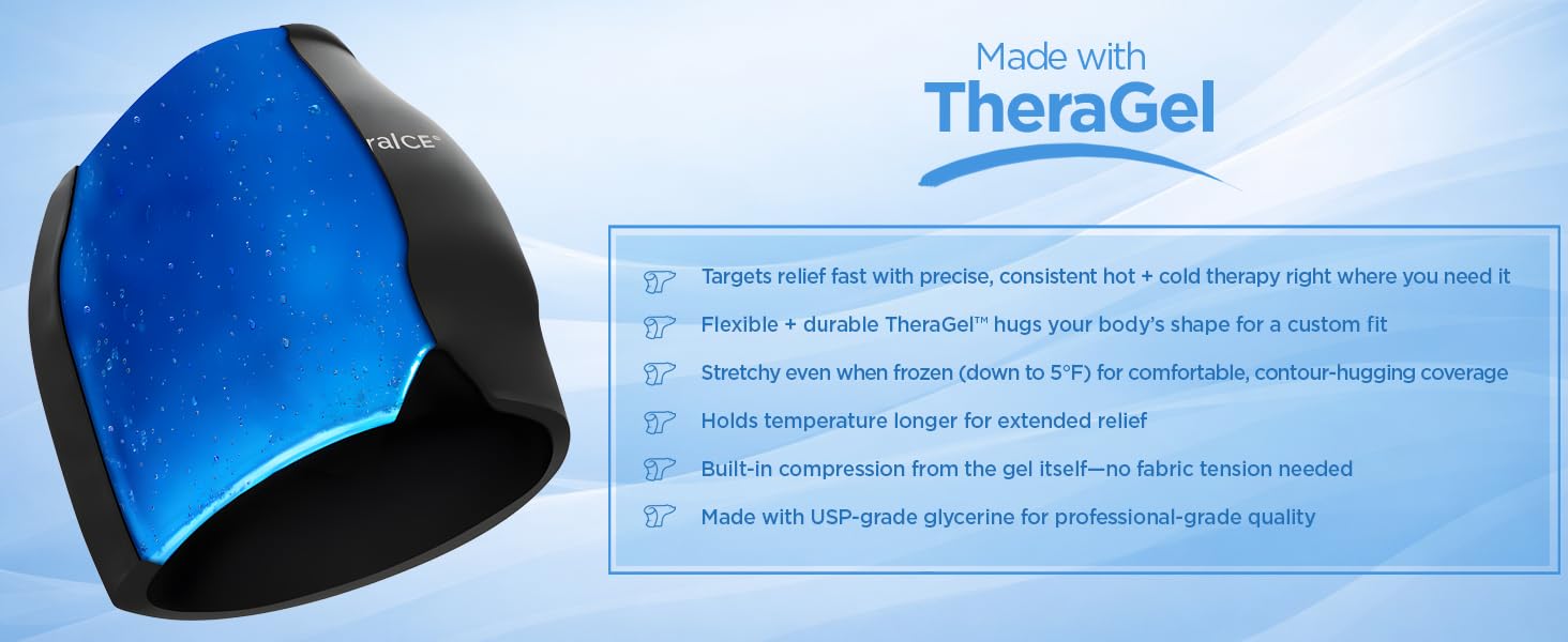 TheraICE Headache Hat migraine mask—cooling therapy for pain, tension, sinus, puffy eyes