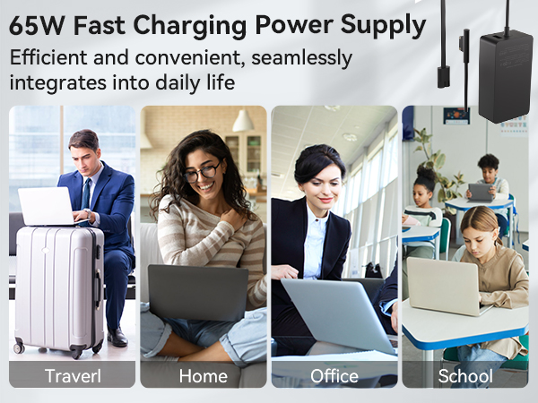 65W Laptop Charger for Surface Laptop Studio