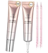 Beetles Super Strong Nail Glue for Press On Nails, No UV Light Needed, 2Pcs 10g Quick Drying Semi...