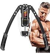 EAST MOUNT Twister Arm Exerciser with Counter Display-Adjustable 22-440lbs Hydraulic Power, Home ...